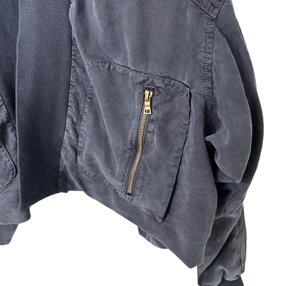 Young Fabulous and Broke Fara Cropped Convertible Jacket Blue Size Small - Picture 5 of 7